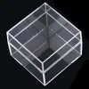 Caja de joyería para viaje plástico transparente caja pequeña caja de cuaderno cuadrada caja de almacenamiento pulsera empaque de estudiante suministro para niños