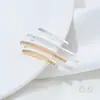 Chapado en Cobre Color Dorado de 14K Conservante de Color Superficie Arenada Cuadrado Hueco Codo Hecho a Mano DIY Cadena de Cristal Pulsera de Perlas Collar Accesorios de Joyería
