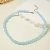 Collar de Verano Transfronterizo Europeo y Americano Dopamina Hecho a Mano con Cuentas Collar de Moda Simple y Colorido de Acrílico Collar para Mujer