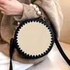 1 pieza Cesta Redonda Hecha a Mano Creativa Base para DIY Almacenamiento Base de Madera Natural Placa Gancho Base para Bolsa Tejida