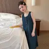 Vestido sin mangas para niña 2026 Verano Nuevo Estilo Niños Grandes Moda Coreana Tendencia Delgado Chaleco de Mezclilla Vestido Ropa para Niños Vestido