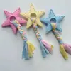 Brinquedo de Corda de Algodão Resistente a Mastigação para Cachorros, Brinquedos para Cães de Porte Pequeno e Médio, Brinquedo de Nó de Corda, Conjunto de Frisbee Suprimentos para Animais de Estimação