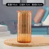 Frasco de almacenamiento de vidrio de sodio-calcio, jarrón para flores de cultivo en agua, decoración de sala de estar estilo ins de lujo ligero, frasco de almacenamiento de vidrio de lujo ligero
