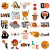 50 hojas de pegatinas deportivas de baloncesto para equipaje, creativas, modernas, impermeables, para maletas y portátiles.