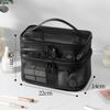 Bolsa Cosmética de Malha, Grande Capacidade, Bolsa de Higiene de Três Camadas, Bolsa de Armazenamento de Dupla Camada, Bolsa de Malha para Viagem, Caixa de Armazenamento de Ferramentas, Portátil