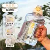 Vasos de Paja de Gran Capacidad al por Mayor para Hombres y Mujeres, Alto Valor Estético, Vasos de Plástico Portátiles para Deportes al Aire Libre y Fitness, Personalizables