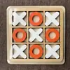 Tablero de ajedrez de madera interactivo para padres e hijos, ajedrez XO, juego Tic Tac Toe, desarrollo de inteligencia, juguete infantil, piezas de ajedrez
