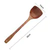 Pá de madeira Kemu cozinha doméstica talheres de madeira pá de madeira antiaderente suprimento de utensílios de cozinha atacado