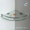 Prateleira de Armazenamento de Vidro para Banheiro Suporte de Canto para Sabonete Líquido Instalação com Furo Prateleira de Canto Triangular para Pendurar na Parede 8801