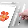 Caneta Tinteiro de Nylon Aquarela Sólida Guache Pincel Macio Absorvente Caneta Estudante de Arte Pintura Caneta de Armazenamento de Água Gancho Linha Caneta