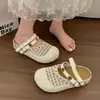 Mules Tejidos de Suela Gruesa Estilo Birkenstock para Mujer, Nuevas Sandalias Mary Jane de Moda de Gama Alta Verano 2026