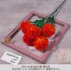 Clavel de Poliéster Artificial de 5 Cabezas Simulado Arreglo Floral de Boda Ramo Decoración