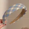 Faixa de Cabelo Azul de Alta Qualidade, Elegante e Fashion para Mulheres, Versátil para o Uso Diário, Faixa de Cabelo Alta, Presilha para Lavar o Rosto, Acessório de Cabelo
