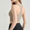 Top de yoga estilo Lulu transfronteiriço para mulheres, sutiã esportivo de alta intensidade, sutiã à prova de choque para Pilates, atacado do fabricante