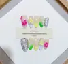 Nai Zi Unhas Vestíveis Feitas à Mão Série Estilo Europeu e Americano Coleção de Comércio Exterior Estilo Esculpido Pintado à Mão de Alta Qualidade Adesivos de Arte para Unhas Vestíveis