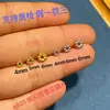Plata S925 Chapada en Oro Copo de Nieve Espaciadores Accesorios Pulsera Collar Cuentas Espaciadoras DIY Semiacabadas Cuentas Sueltas Juguete Espaciador