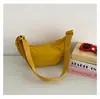 Bolso de Nylon de Color Sólido para Empanadillas para Mujer 2026 Nuevo de Moda Versátil Bolso Cruzado Ligero de Lona Simple de Moda