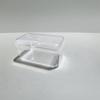 Caja Pequeña de Plástico de Grado Alimenticio Cuadrada Transparente a Prueba de Polvo Caja de Almacenamiento Acrílica para Figuras con Tapa Ps Caja de Dulces para Boda