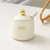 Pote de Tempero de Luxo Leve Pote de Tempero Único Pote Doméstico de Sal Açúcar Pote de Pimenta Frasco de Molho de Soja Garrafa de Tempero de Cozinha Pote