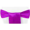 Cintas de satén, cintas de satén, cintas de seda, flores para el respaldo de las sillas de boda, fundas para sillas, lazos, cintas para sillas, decoración de sillas de comedor, boda