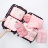 Juego de Ocho Piezas de Bolsa de Almacenamiento de Viaje de Venta Caliente de Fábrica, Clasificación y Almacenamiento de Ropa, Bolsa de Almacenamiento para Maquillaje, Portátil Multicolor
