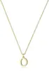 Moda Nova Europeia e Americana Ins Moda Casual 26 Letras Inglesas A-Z Cor Cobre Dourado Colar Gargantilha Feminina Joia