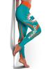Leggings con Estampado de Equipos de Fútbol Europeos y Americanos con Efecto Brillante y Ligera Elasticidad para Leggings de Fitness Ajustados para Mujer