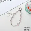 Cadena para Teléfono de Cristal en Forma de Gota de Agua de Lujo Ligero y de Gama Alta Colgante de Borla Accesorio Colgante para Bolso Llavero Adorno