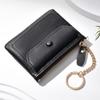Monedero pequeño con llavero portátil para niñas, mini monedero de almacenamiento para mujer, monedero corto para mujer