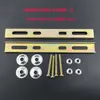 Tira de Sellado para Maletero Trasero de Vehículo Eléctrico Accesorios de Montaje Engrosados y Reforzados Tira de Soporte de Chapa de Hierro Adaptador de Placa Inferior de Maletero de Motocicleta