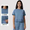 Ropa Deportiva de Exterior para Mujer de Secado Rápido, Holgada y Transpirable, con Mangas Cortas en T, Estilo Europeo y Americano, Nueva para Adelgazar, Yoga, Fitness