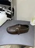 En stock mocasines vintage estilo old money con hebilla metálica para mujer, suela plana, suela blanda, Otoño 2026, casual, versátil, zapatos de un solo uso sin cordones
