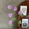 Flores Artificiais 5 Cabeças Crisântemo Bola Delicado Buquê para Casamentos, Flores de Seda, Flores Artificiais Decorativas Atacado, Decoração de Palco Arranjos de Chão