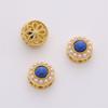 Cobre oro 18K cloisonné cuentas de joyería hechas a mano diy flores mariposa cuentas conservadoras del color pulsera material para abalorios