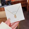 Design de moda sentido aço titânio colar feminino não desbota rede celebridade corrente clavícula temperamento luxo leve nicho colar joia atacado
