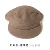 Estilo Novo Outono e Inverno 100% Caxemira Pura Tricotado Versátil Retrô Quente Proteção para a Cabeça Mostra o Rosto Bico de Pato Boina