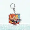 Merchandise de Anime One Piece Luffy Zoro Imperatriz Chaveiro Pingente Acrílico Fofo em Estoque