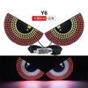 Cross-border car USB rearview mirror light eye light car multi-function warning light anti-chase tail light interaction
