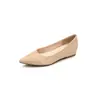 Tacones Altos Franceses Elegantes de Punta Abierta y Punta Fina Color Nude para Mujer, Nuevos, de 5 CM de Altura para Combinar con Vestidos