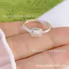 Pie plata 990 anillo de azúcar estilo abierto moda anillo de azúcar de plata al por mayor