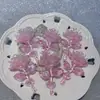 [Serie Rosa Fuego] Joyería Hecha a Mano Luminosa de Luciérnaga DIY - Flor de Resina
