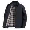Chamarra estilo Old Money, ropa exterior para hombre, estilo papá, nueva colección primavera/otoño 2026, cuello de solapa, adecuada para ir al trabajo, negocios y uso casual