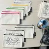 Amazon Transfronterizo Cremallera DIY Graffiti Estuche para Lápices Estuche de Algodón Espacio en Blanco Almacenamiento Estuche para Lápices Estuche de Lona