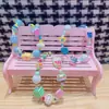 Celebridad de Internet Ins Pulsera de Pulsera de Cuentas de Dibujos Animados Japoneses y Coreanos Linda Cadena de Teléfono Móvil de Té con Leche Llavero Regalo Venta al por Mayor