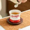 Conjunto de Xícaras de Cerâmica Branca de Rocha Mineral Feito de Fábrica para Uso Doméstico, Conjunto de Xícara e Pires para Chá da Tarde, Xícara para Latte Art