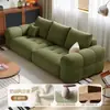 Sofá, estilo puff, cor creme, tecido chenille, sofá para apartamento pequeno, sofá de sala, adequado para imóveis de aluguel, sofá pequeno, apartamento, sofá de linha reta