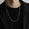 Accesorios Collar Cadena Hueso de Serpiente para Hombre Tendencia Lujo Ligero Diseño de Nicho Cadena Fina para Hombre Cadena de Acero de Titanio de Alta Calidad Cadena para Clavícula de Mujer
