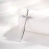 Henson Novos Brincos de Osso da Orelha com Haste de Parafuso em Forma de Cruz com Zircônia Micro-Incrustada Brincos de Piercing para Casal de Alto Padrão