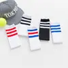 Venta de Liquidación [Calcetines a Rayas Hasta la Rodilla] Calcetines de Fútbol para Niños al por Mayor Algodón Coreano Sin Talón Rayados de Altura Media