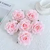 Flores de Rosa Artificiales de Alta Gama con Bordes Rizados, Cabezas de Rosa para Decoración de Bodas, Arte Floral, Arreglos de Pared de Flores, Materiales Hechos a Mano para DIY